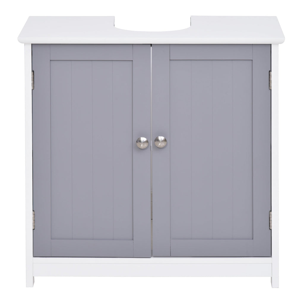 EasyComfort onderkast voor wastafel met U-uitsparing 60x30x60 cm wit/grijs