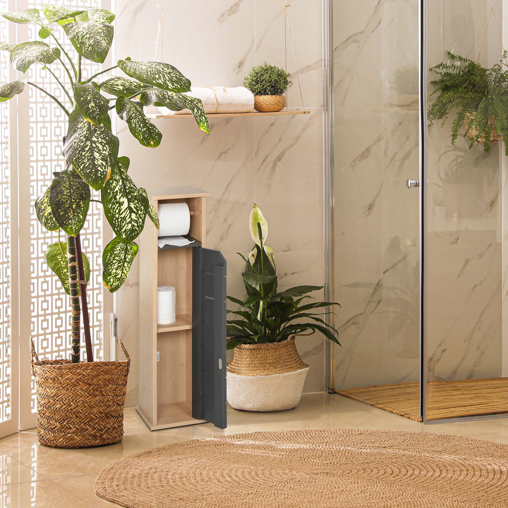 EasyComfort badkamerkast met toiletrolhouder 18x18x75 cm