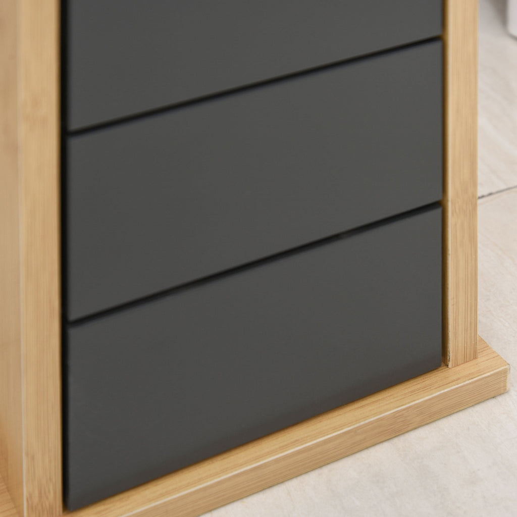 EasyComfort badkamerkast met toiletrolhouder 18x18x75 cm