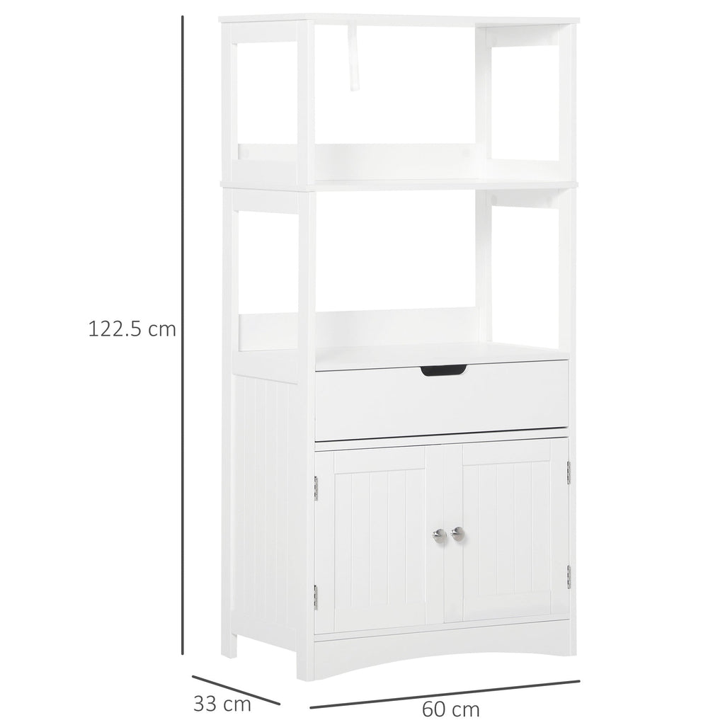 EasyComfort badkamerkast met lade en leLPGanken 60x33x122,5 cm