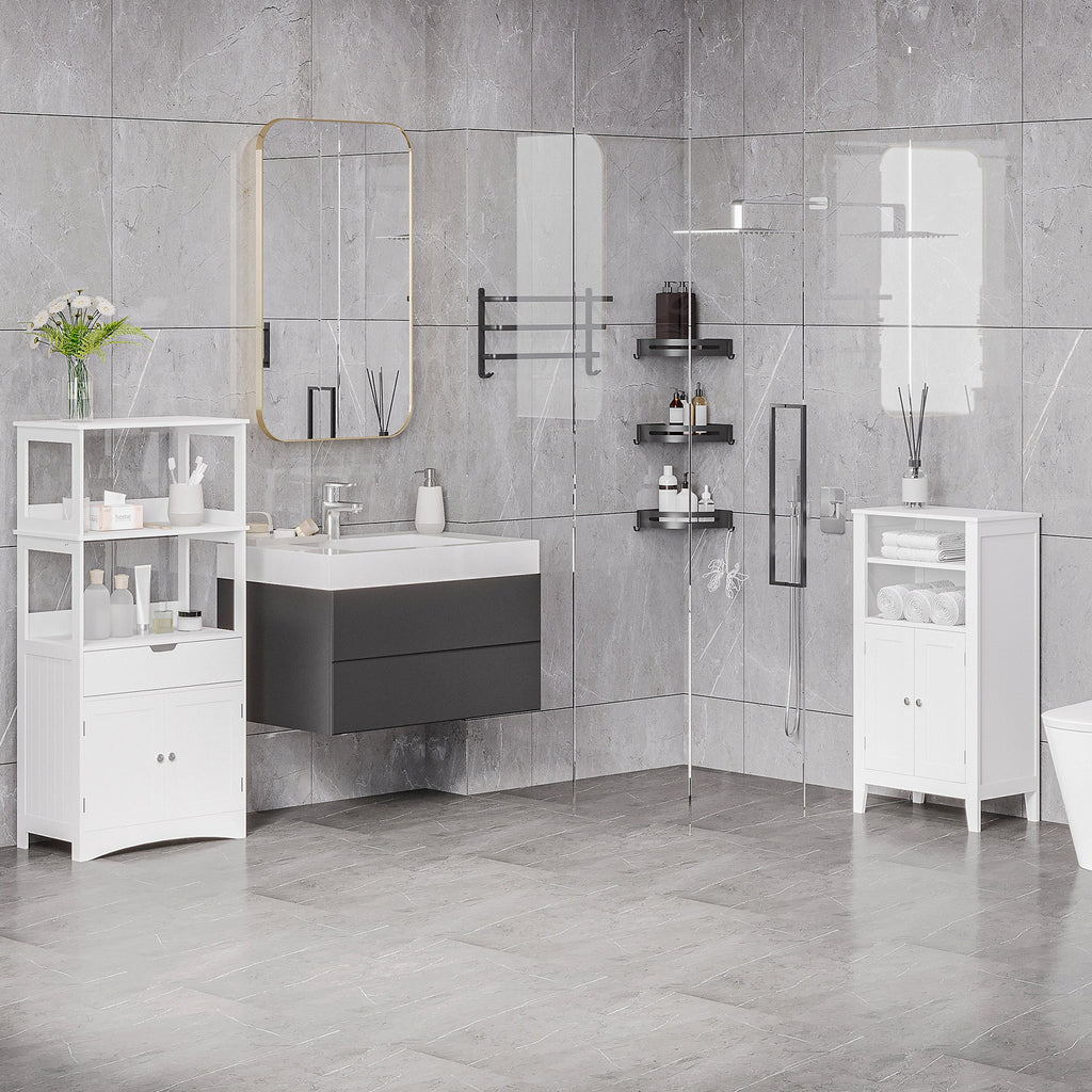 EasyComfort badkamerkast met lade en leLPGanken 60x33x122,5 cm