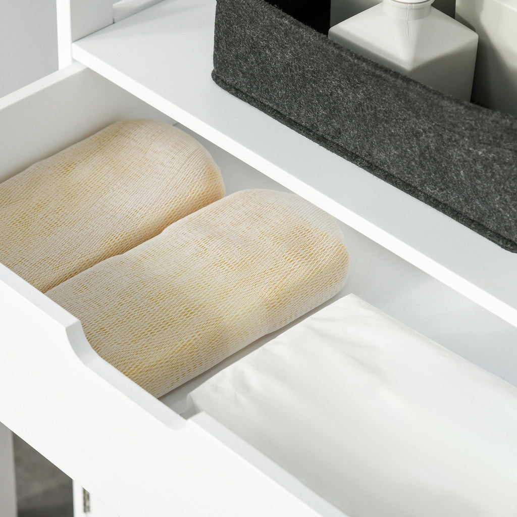 EasyComfort badkamerkast met lade en leLPGanken 60x33x122,5 cm
