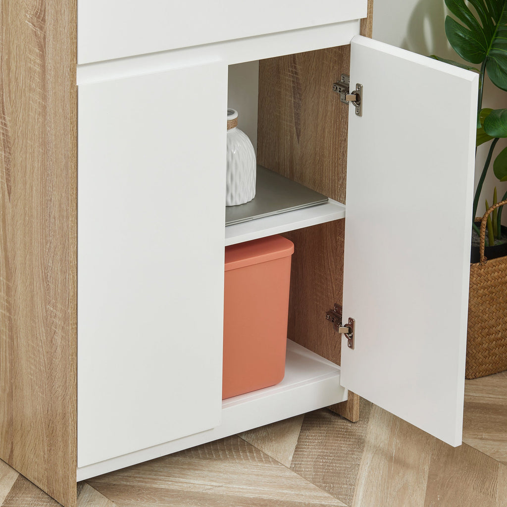 EasyComfort badkamerkast 60x30x90 cm met lade en kastje