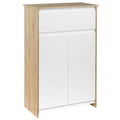 EasyComfort badkamerkast MDF 60x30x90 cm houtkleur en wit