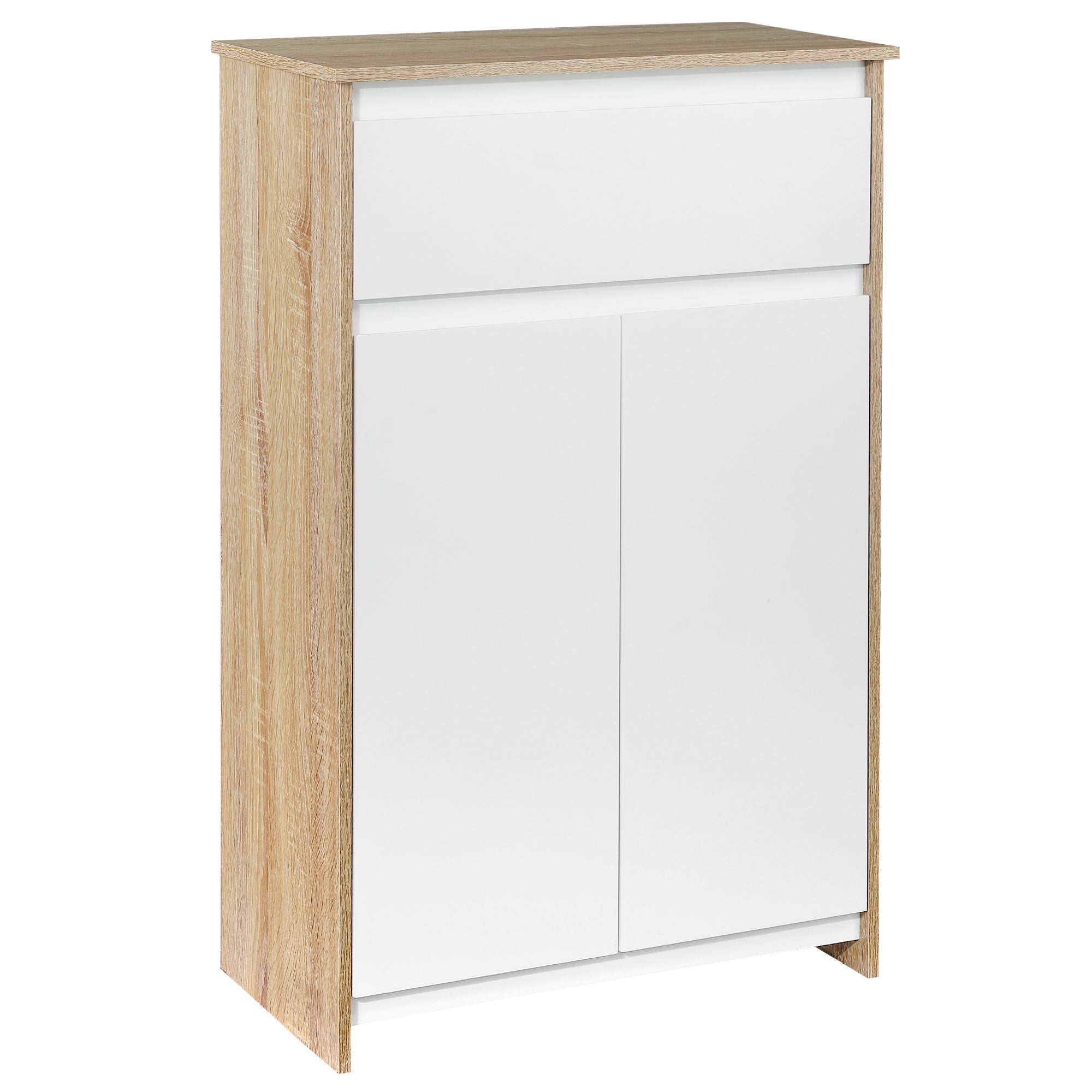 EasyComfort badkamerkast MDF 60x30x90 cm houtkleur en wit