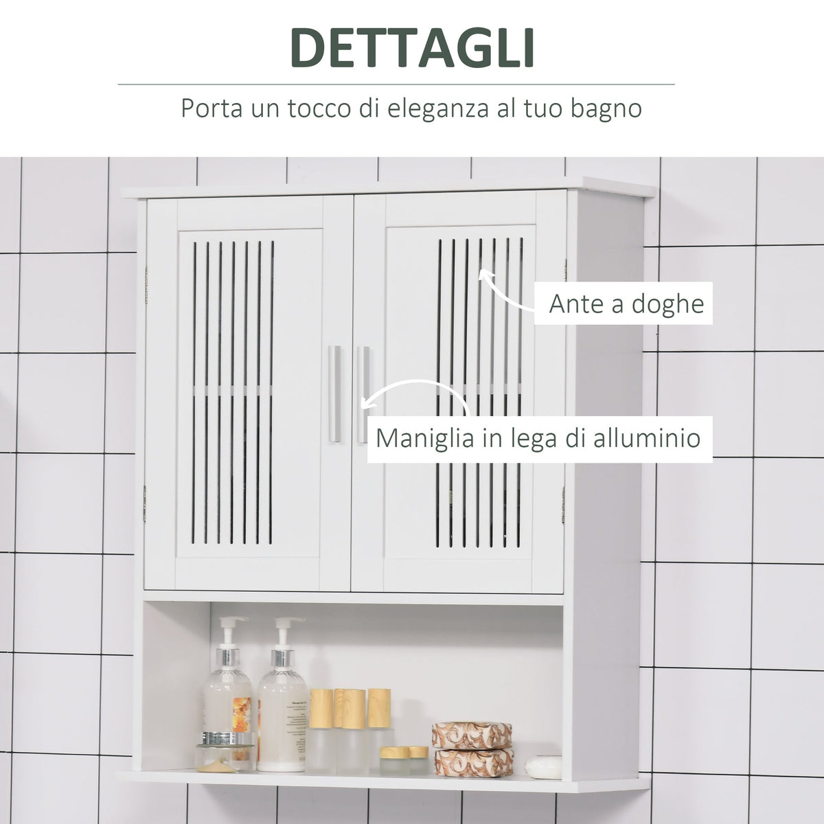 EasyComfort badkamer wandkast 60x20x70 cm wit