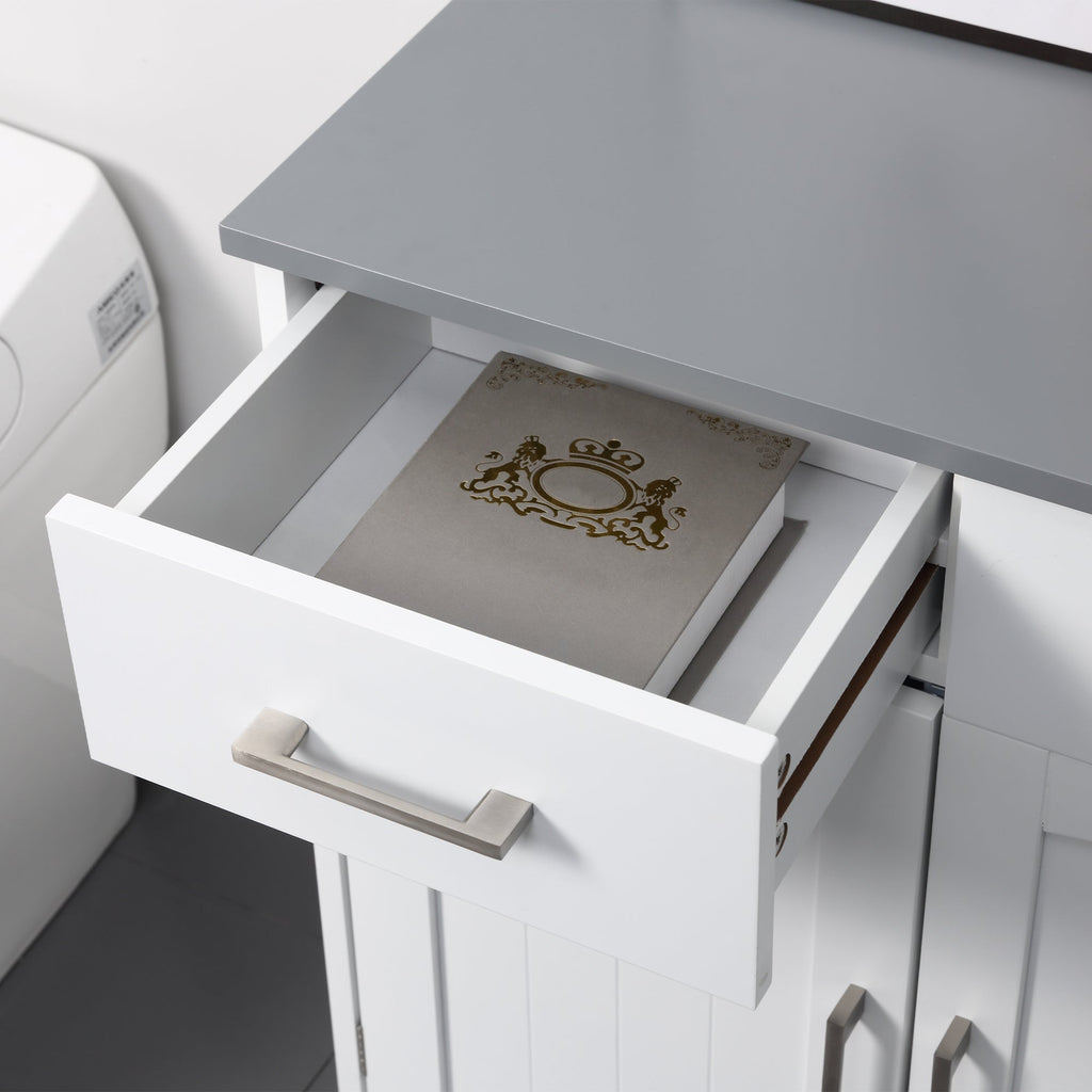 EasyComfort badkamerkast met 2 deuren en 2 lades, MDF, 68x33x76 cm