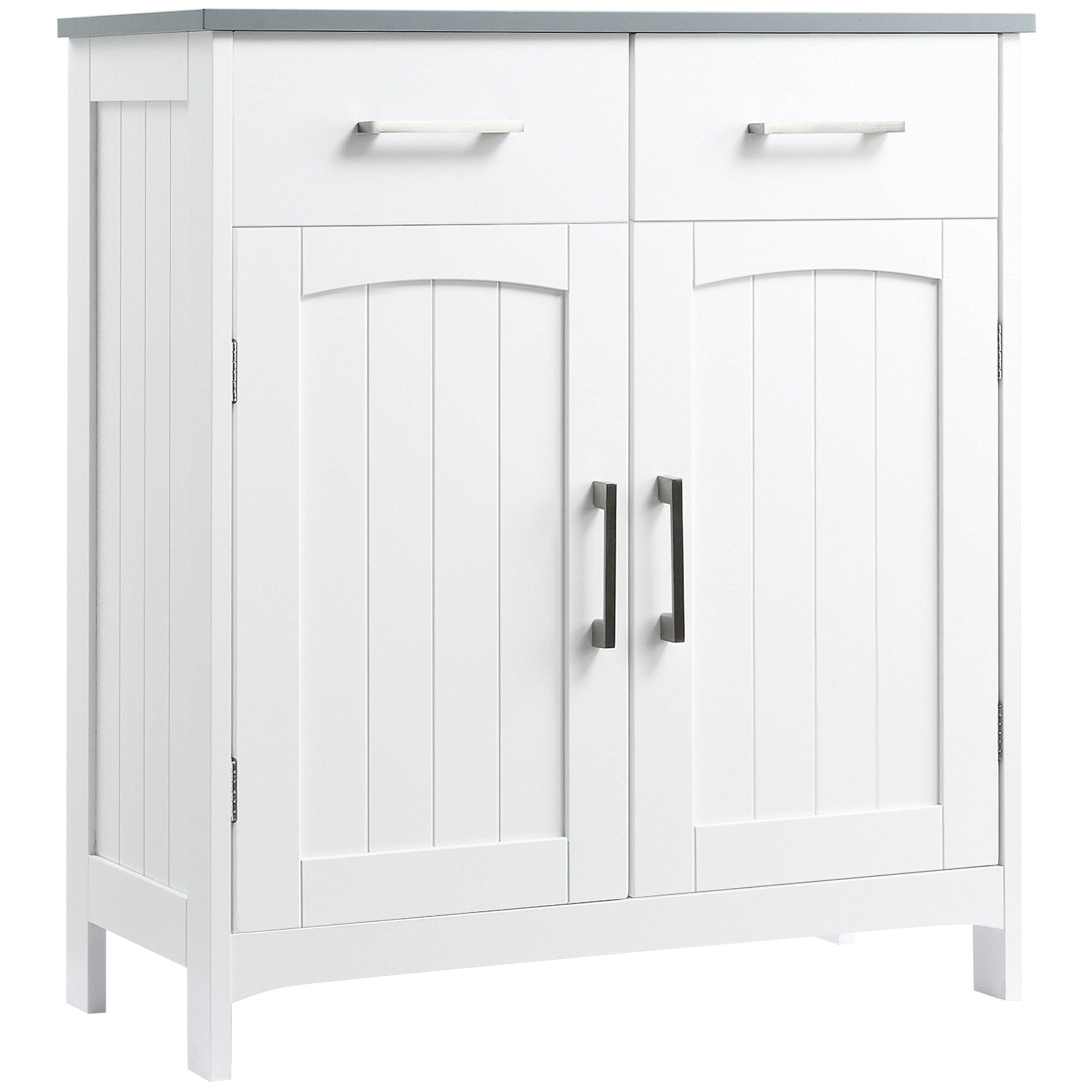EasyComfort badkamerkast 2 deuren 2 lades MDF 68x33x76 cm