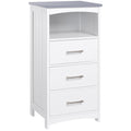 EasyComfort badkamerkast 40x33x80 cm met open vak en 3 lades