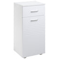 Easycomfort Mobile Bagno in Legno with Cassetto e Armadietto 1 Anta with Mensole, 35x30x77.5cm