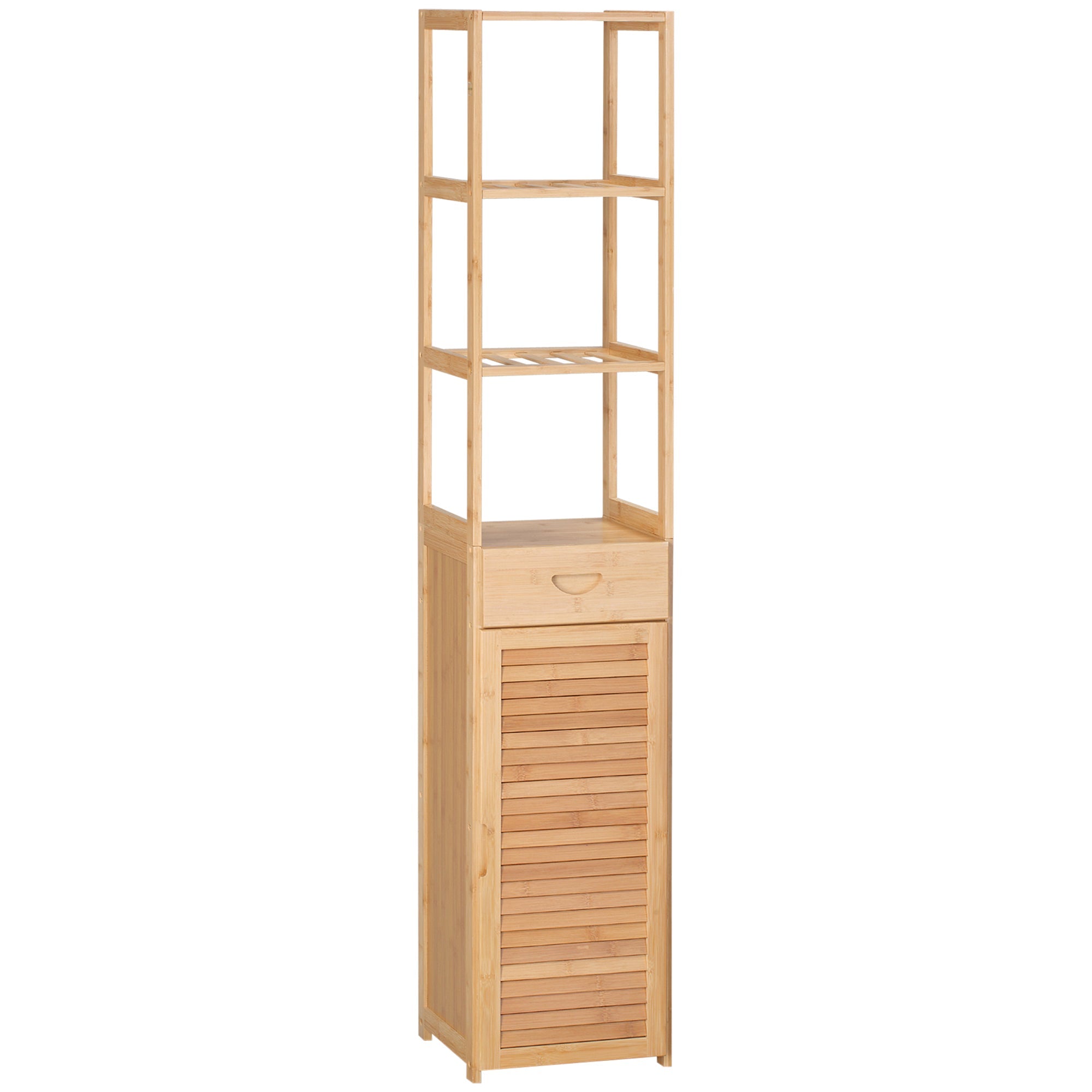 EasyComfort bamboe badkamerkast 32x30x163 cm