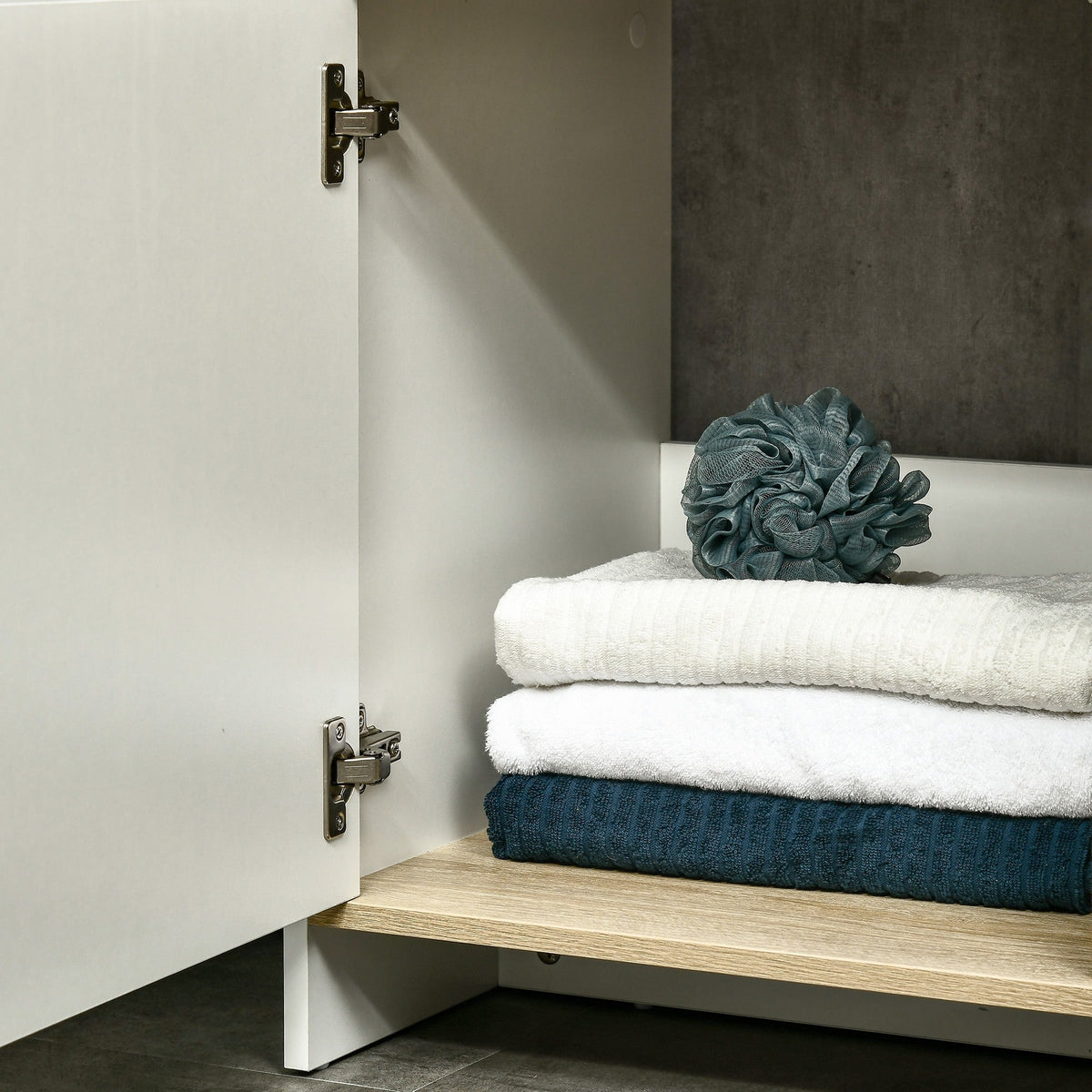 EasyComfort onderkast voor wastafel 77 x 45 x 60 cm - wit/houtkleur