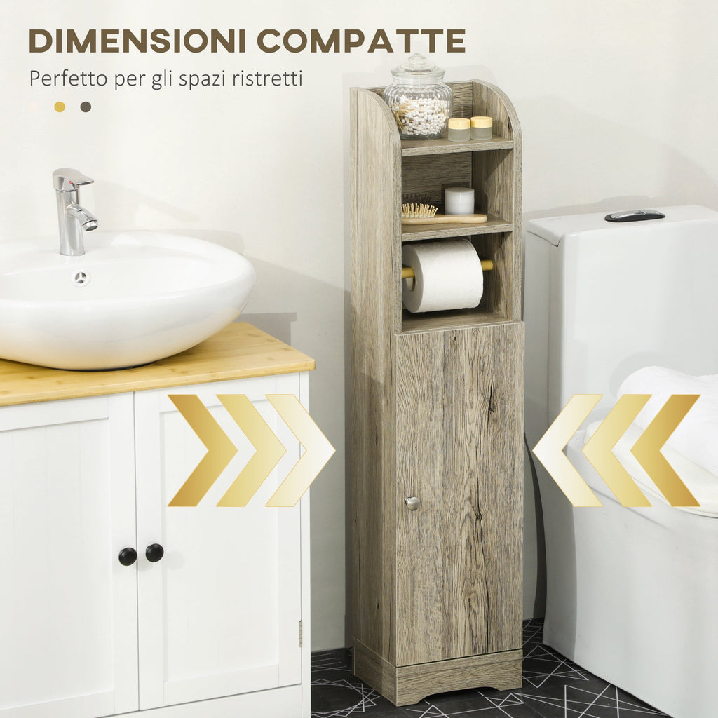 EasyComfort 834-534V80GY badkamerkast 23x18x100 cm grijs