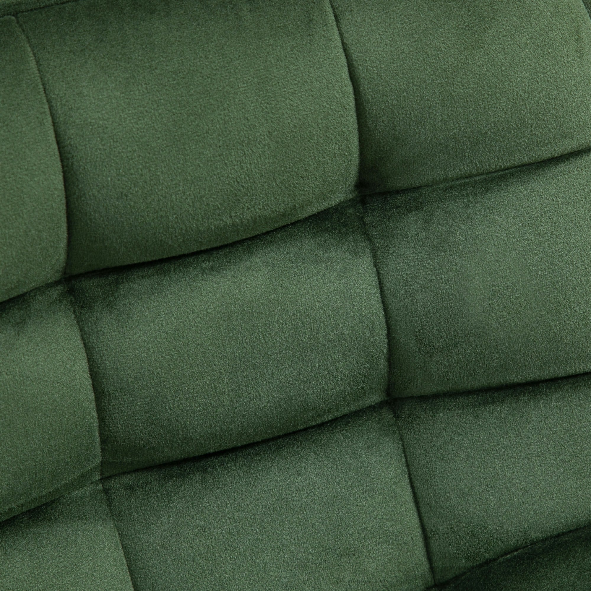 Easycomfort Set 2 Sgabelli da Bar with Schienale e Poggiapiedi Stile Nordico in Metallo e Velluto, Verde, 45x47x84cm