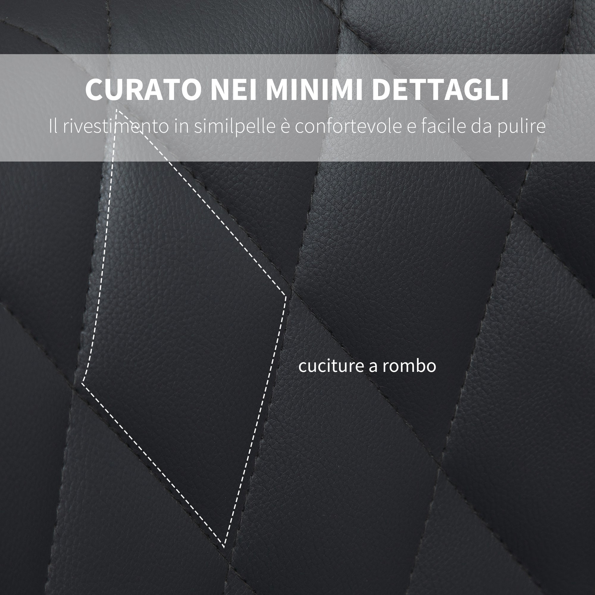 Easycomfort Set di 2 Sgabelli da Bar Alti in Finta Pelle with Altezza Regolabile, Sgabelli Cucina Girevoli with Schienale e Poggiapiedi, 44x50.5x90-110cm Grigio