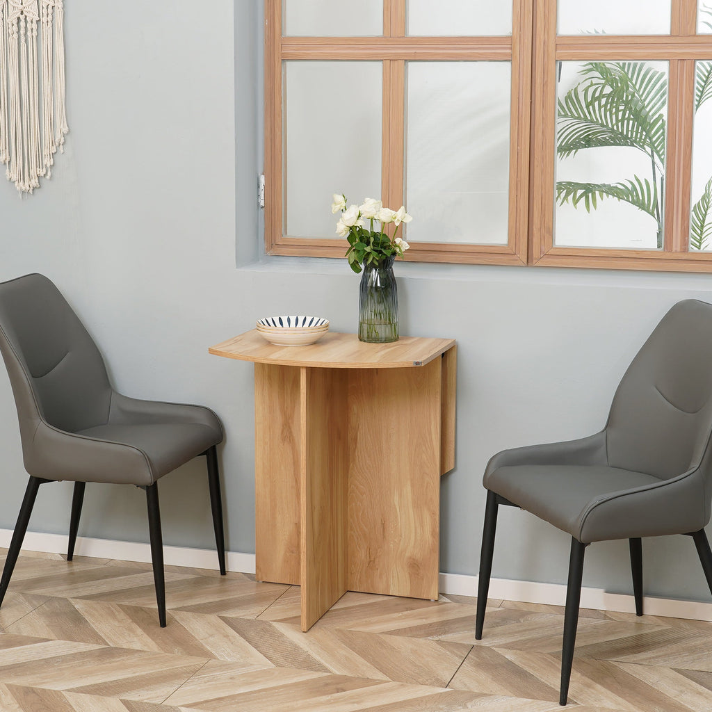 Easycomfort Opvouwbare eettafel 90x60x74 cm, eik