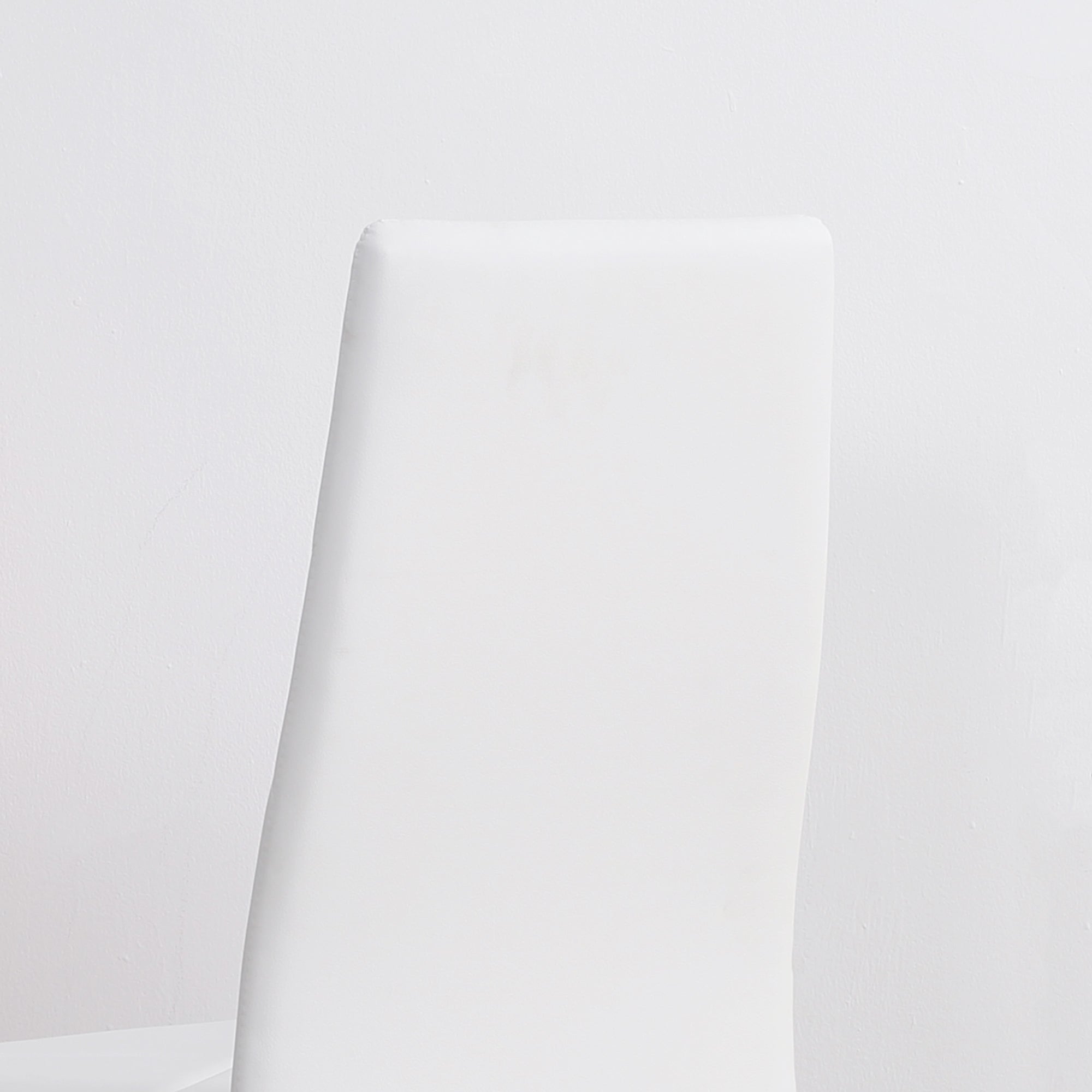 Easycomfort Set di 4 Sedie da Pranzo with Schienale Alto in Finta Pelle e Acciaio, 41x50x97cm, white