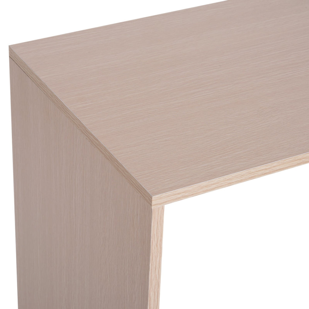 EasyComfort L-vormig draaibaar bureau met 2 planken en 2 lades 117x82x74 cm eiken