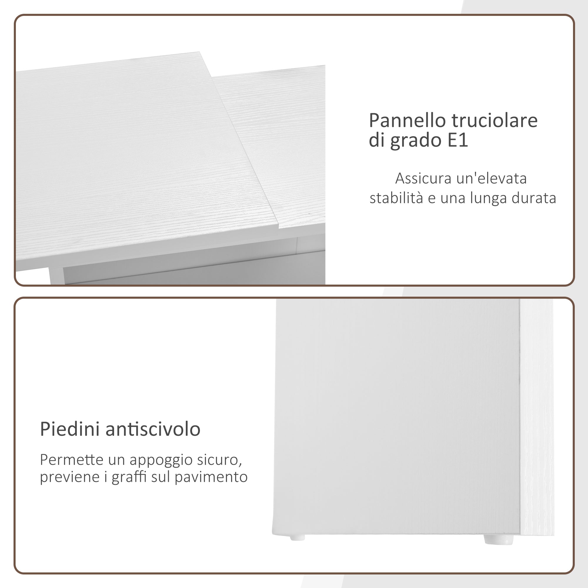Easycomfort Scrivania Angolare with Libreria Scaffale in Legno white, Tavolo da Pranzo with Rotazione a 360°, 173x39.8x74 cm