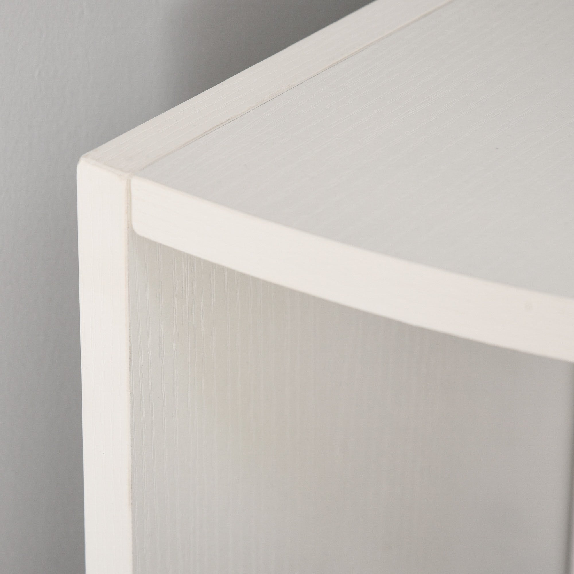 EasyComfort Libreria ad Angolo 4 Ripiani a Muro e Parete 39.5x39.5x120cm white Legno