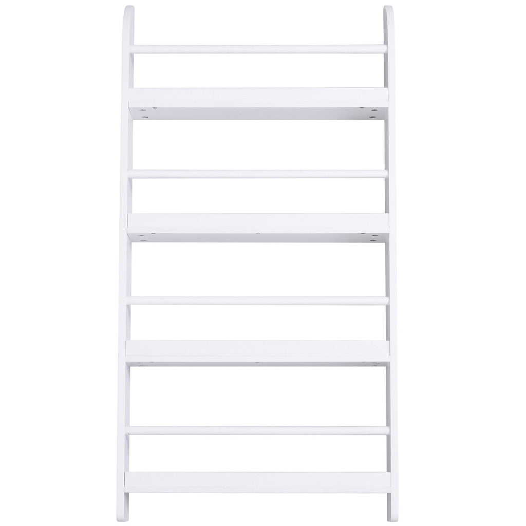 Easycomfort Libreria da Parete with 4 Ripiani in Legno white Impermeabile, Carico Massimo 30kg (59cm x 12cm x 113cm)