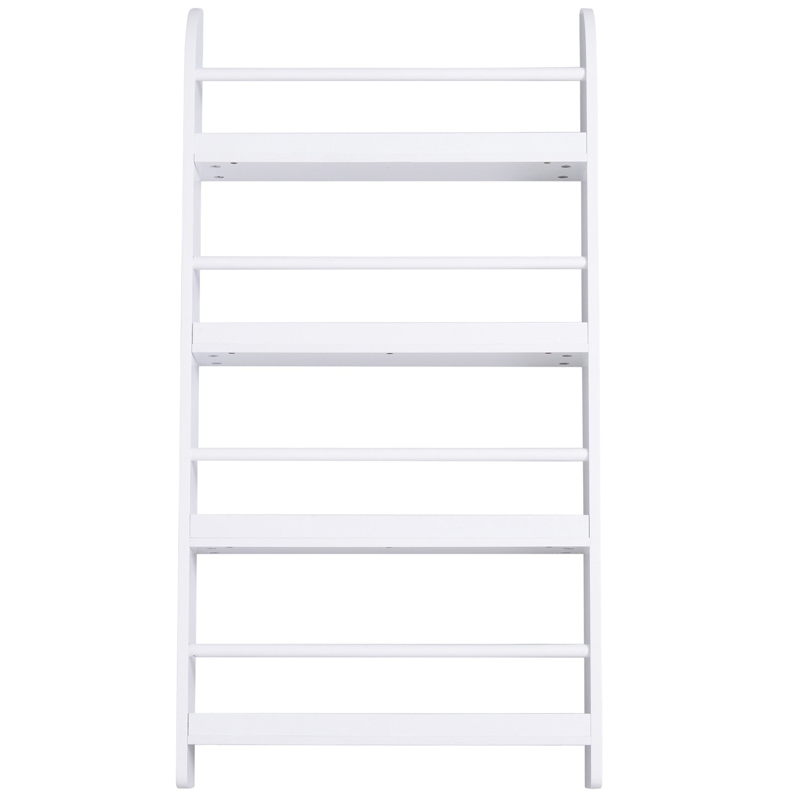 Easycomfort Libreria da Parete with 4 Ripiani in Legno white Impermeabile, Carico Massimo 30kg (59cm x 12cm x 113cm)