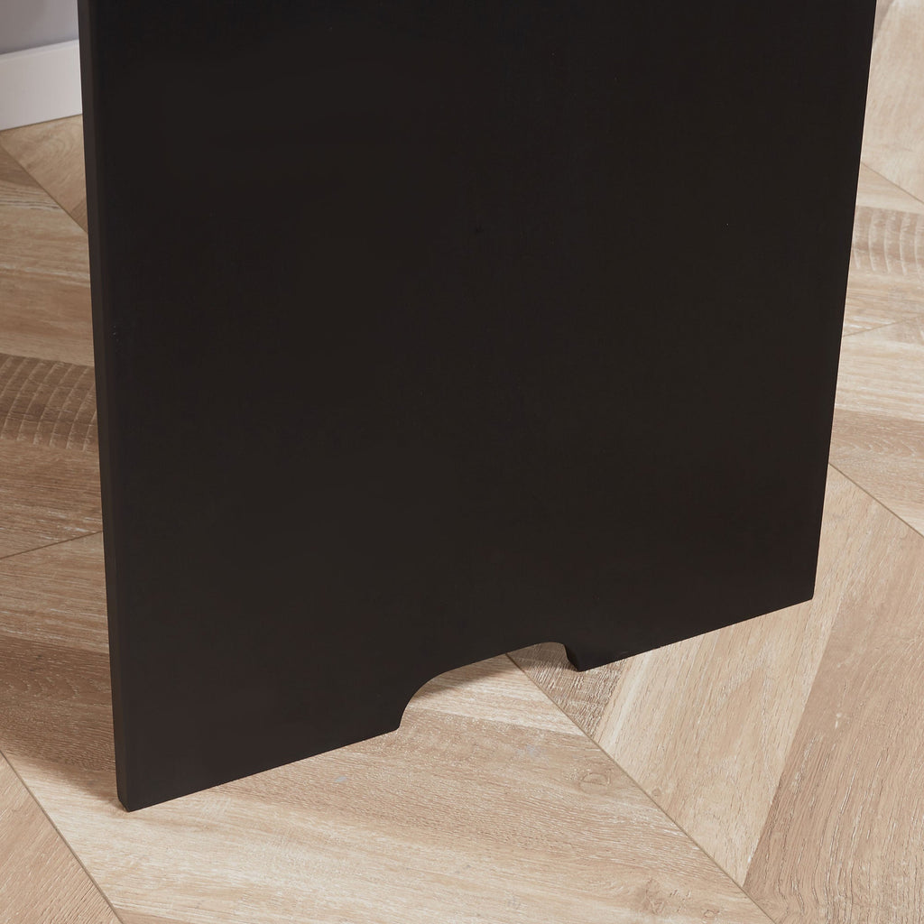 Easycomfort Tavolo Pieghevole da Parete Salvaspazio, Scrivania, Tavolo da Pranzo with Scaffali e Lavagnetta (60x94.5x147cm)