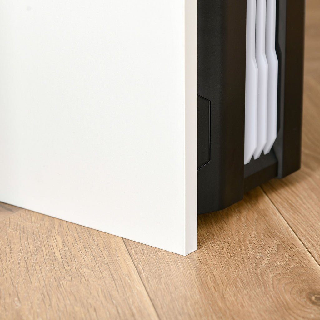EasyComfort bureau met toetsenbordlade - wit/eiken