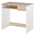 EasyComfort bureau met toetsenbordlade wit/eiken