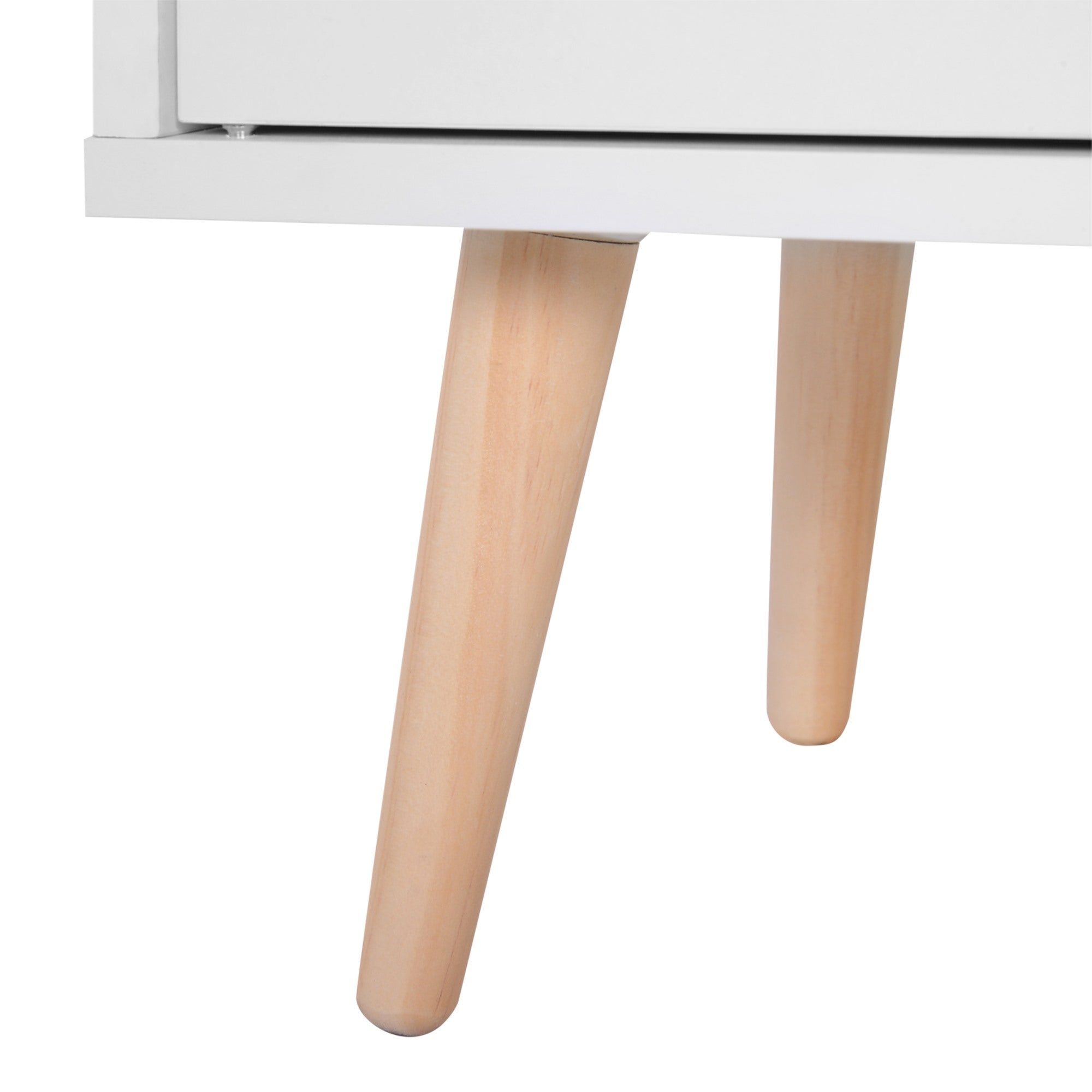 Easycomfort Armadietto Mobiletto Salvaspazio with 4 Cestini Pannelli Particelle 80 x 29.5 x 96cm white
