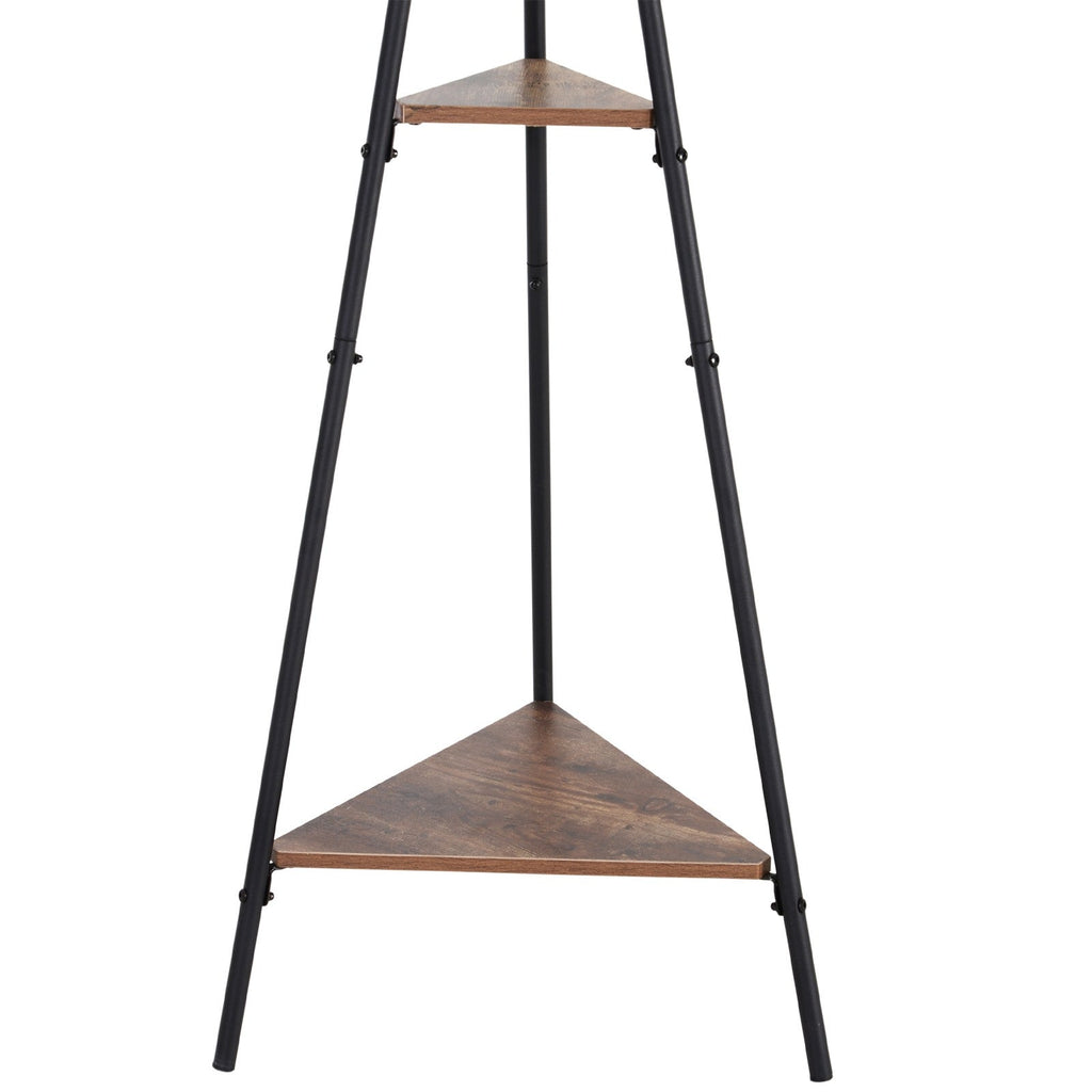 EasyComfort staande kapstok met 2 leLPGanken – zwart/bruin