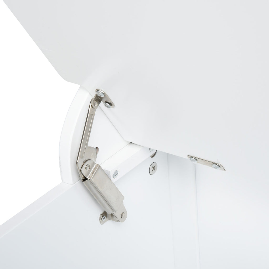 Easycomfort Appendiabiti with Panca Contenitore in MDF, per Casa e Ingresso, Max.100kg - 71.5 x 39.5 x 170cm, white