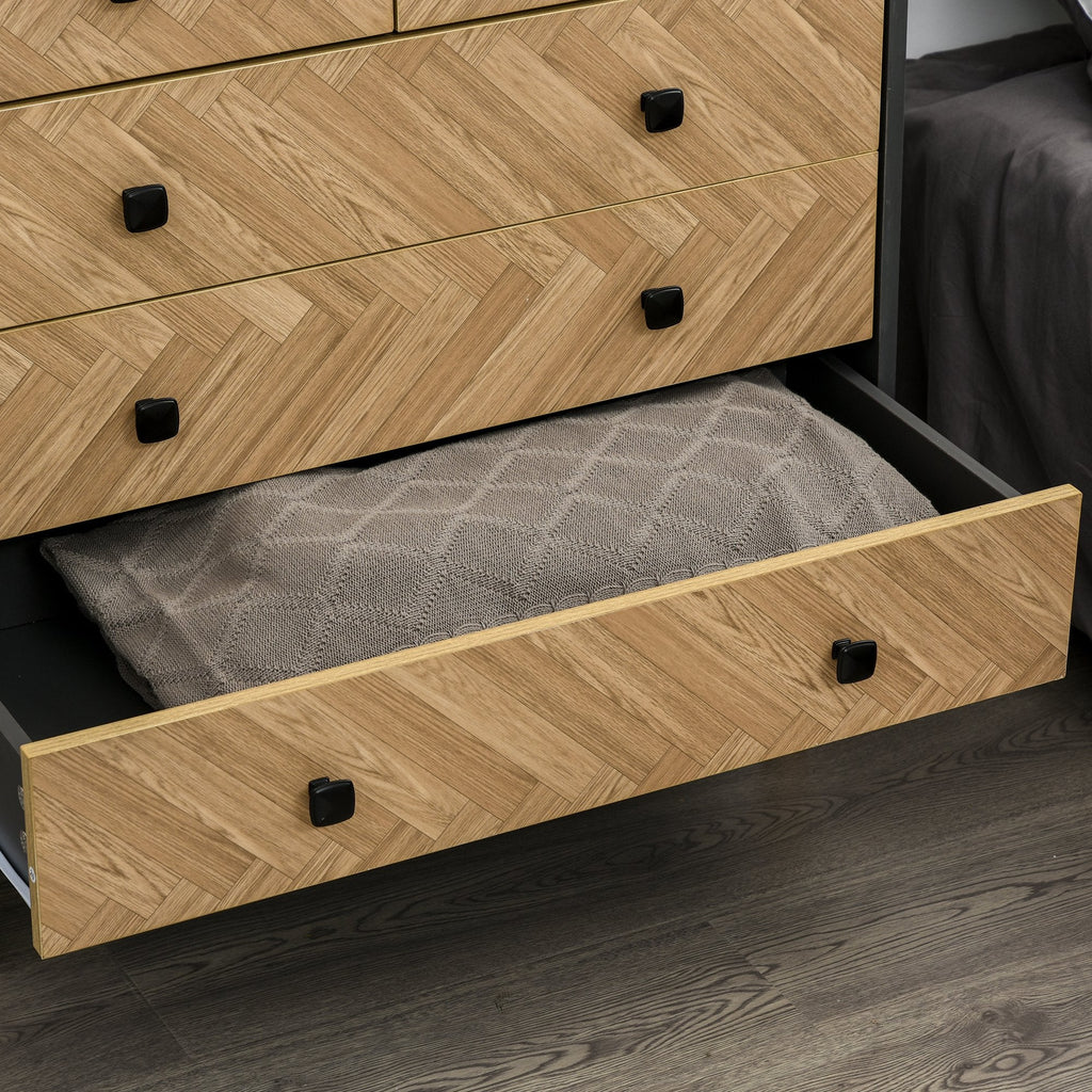 EasyComfort ladekast 5 laden 80x40x80 cm - donkergrijs