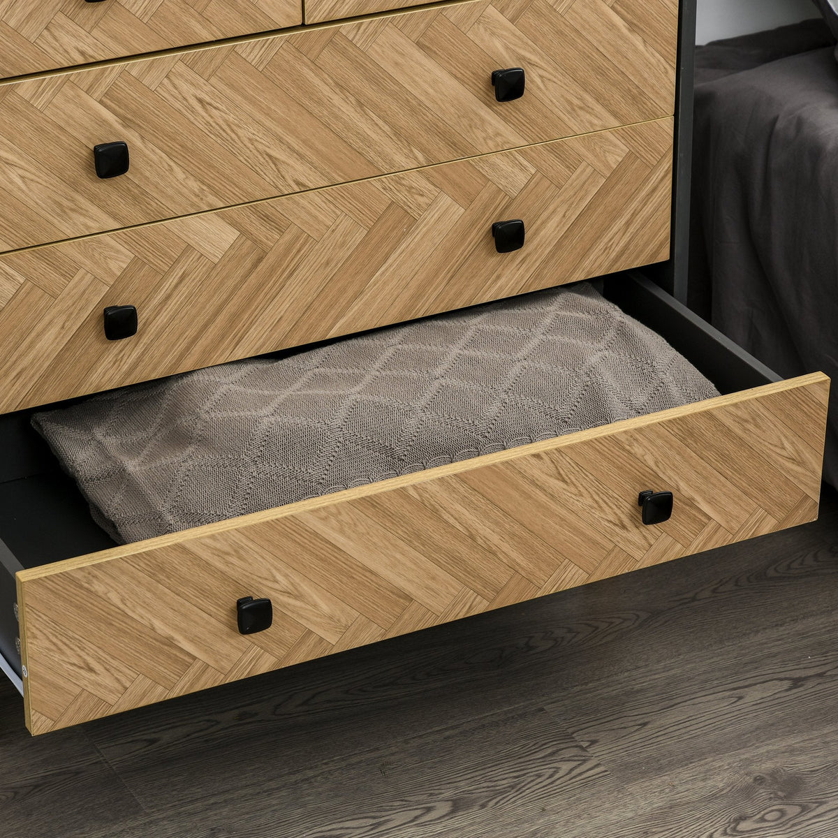 EasyComfort ladekast 5 laden 80x40x80 cm - donkergrijs