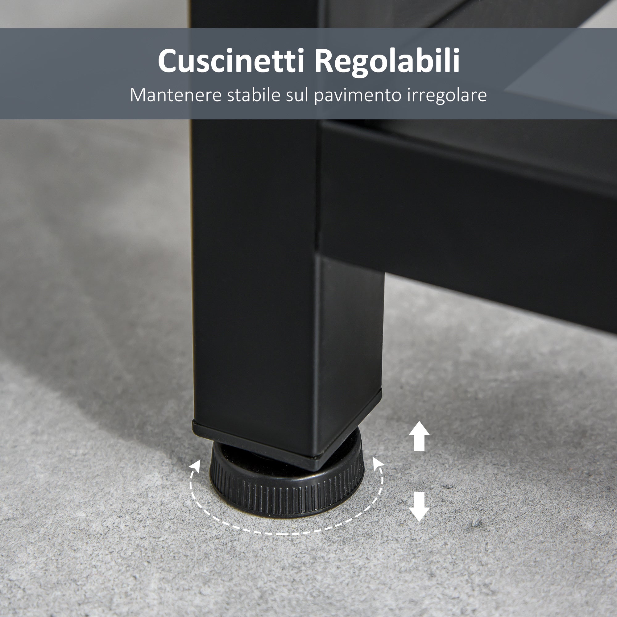 EasyComfort Tavolo Consolle per Ingresso with 2 Cassetti in Legno white e Metallo black