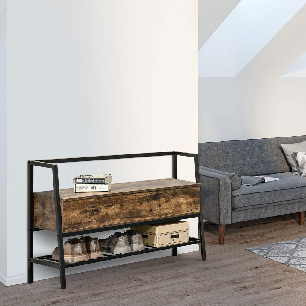 Easycomfort schoenenbank industrieel 90x37x60 cm