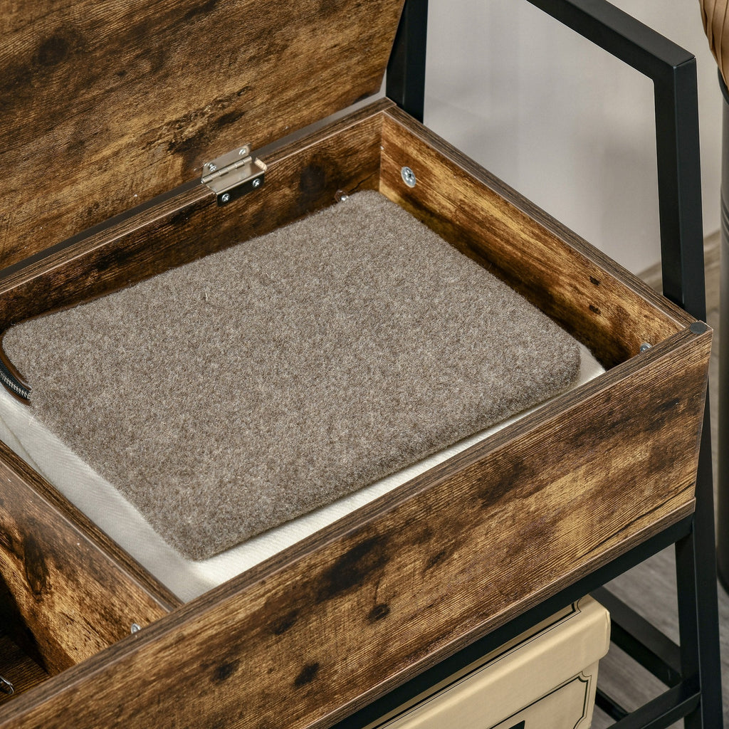 Easycomfort schoenenbank industrieel 90x37x60 cm