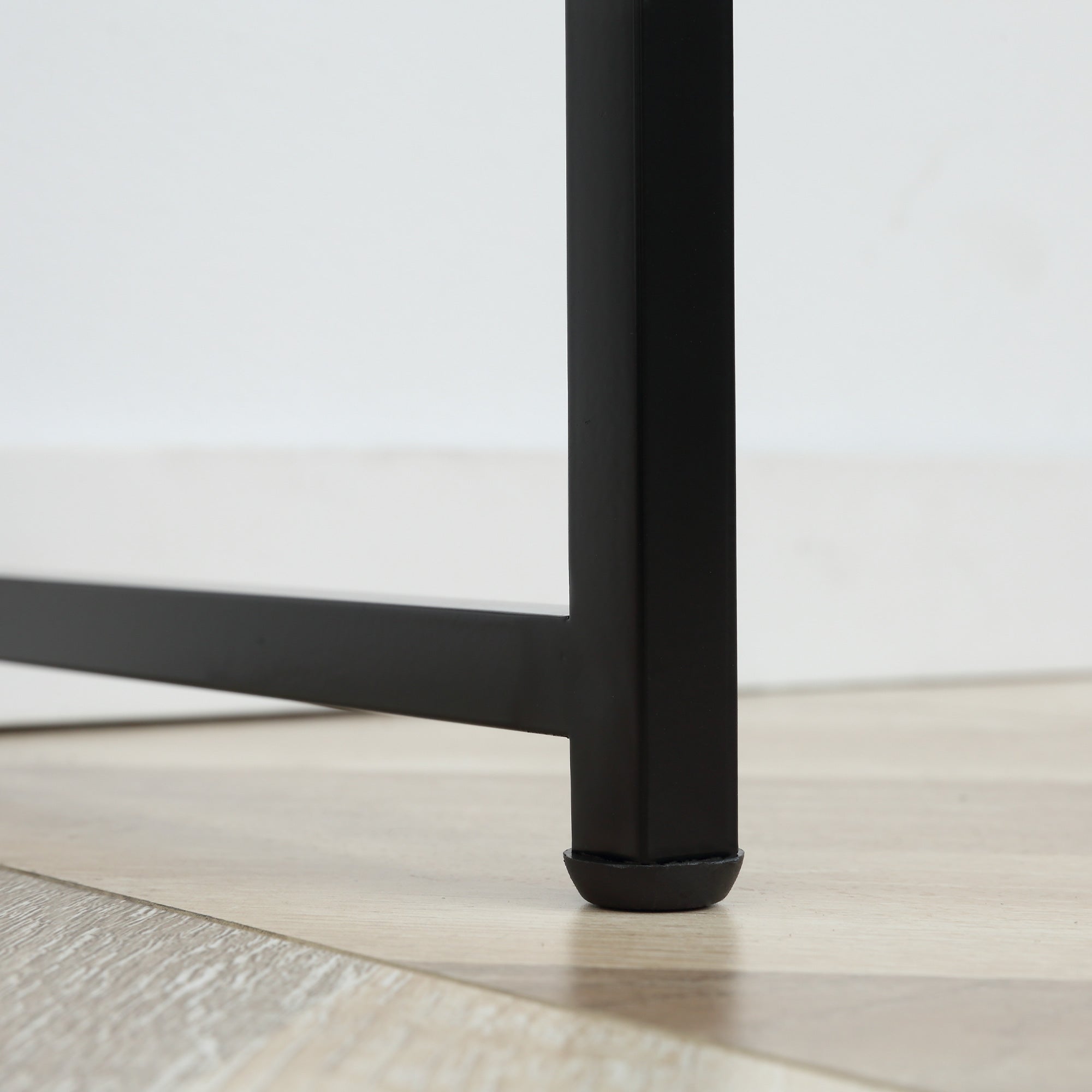 Easycomfort Consolle Moderna per Ingresso e Soggiorno with 2 Cassetti in Metallo 100x30x75cm - black