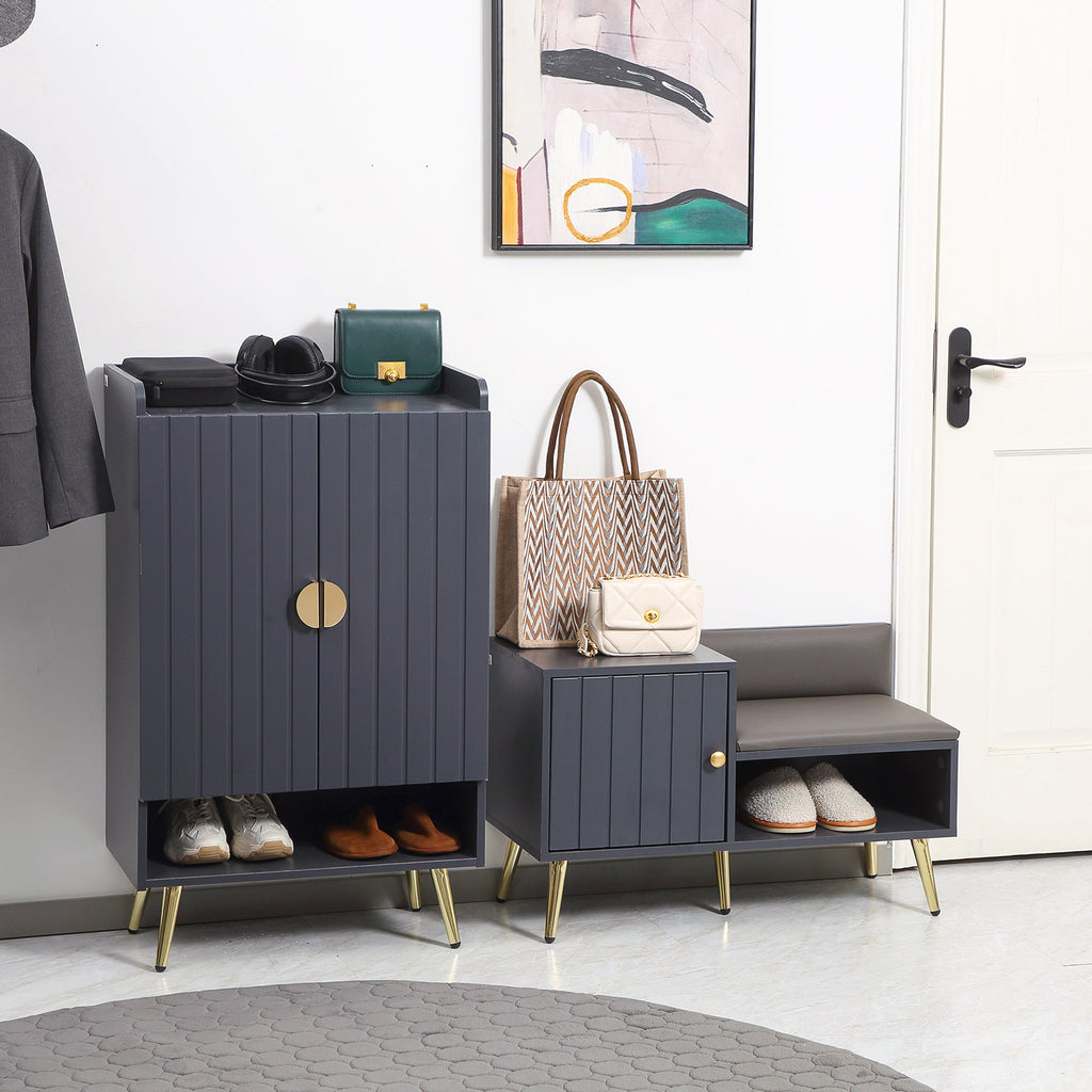 EasyComfort Schoenenkast met zitting — 4 paar, 80x33x49 cm