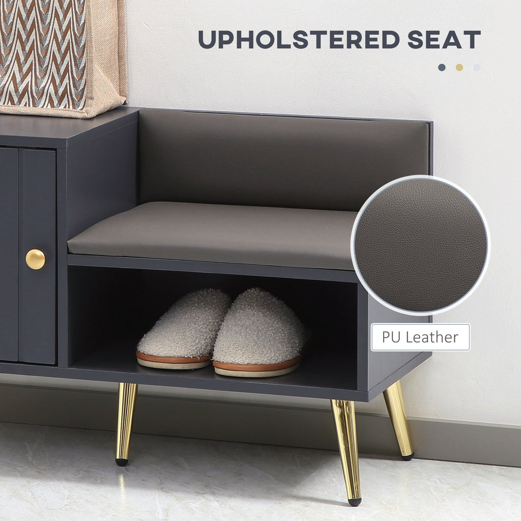 EasyComfort Schoenenkast met zitting — 4 paar, 80x33x49 cm