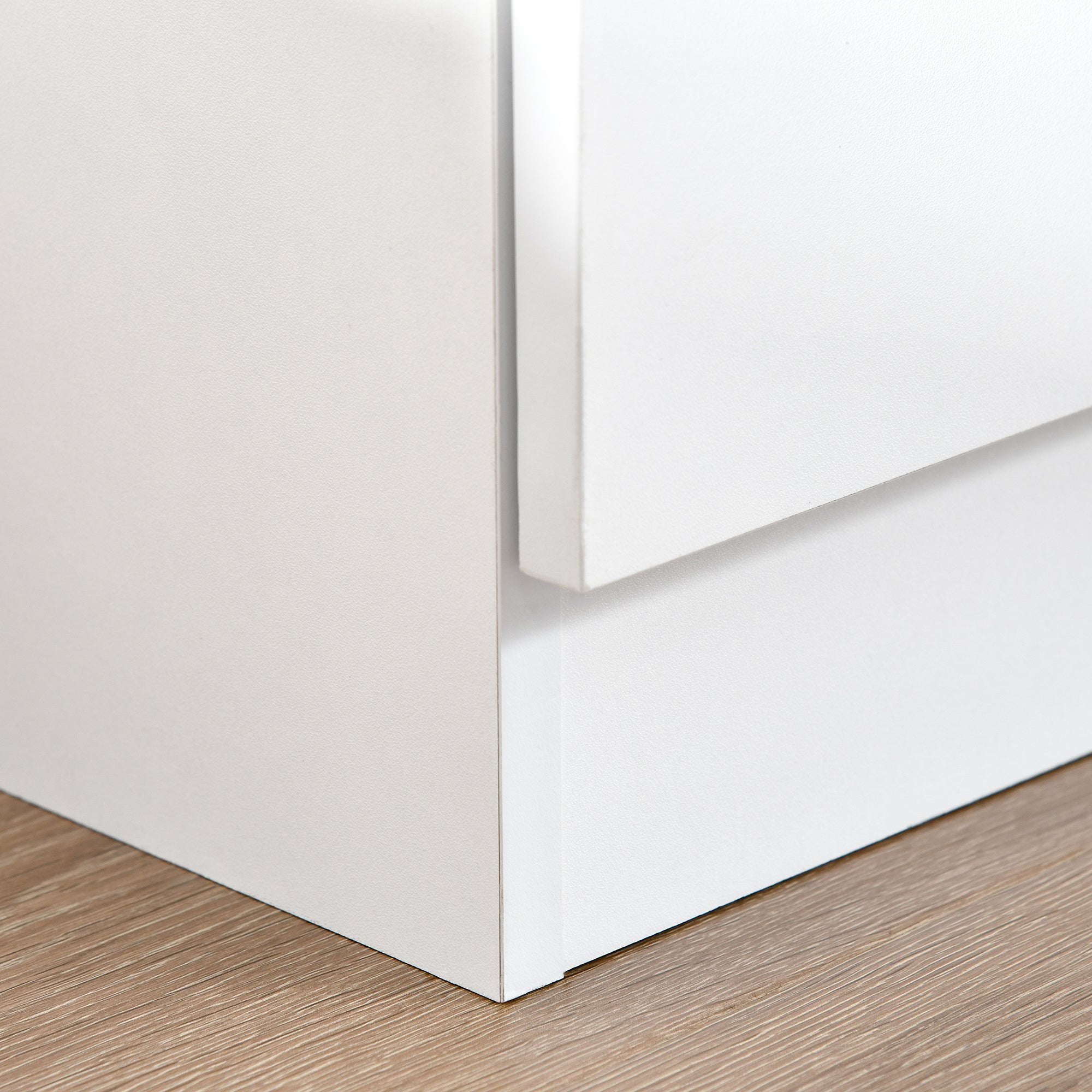 Easycomfort Mobile Dispensa Multiuso with 2 Armadietti e Mensole Regolabili, MDF, 59x31x155cm, white