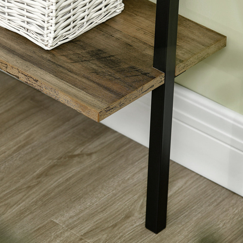 EasyComfort industriële boekenkast met 5 planken 60x30x184,5 cm bruin