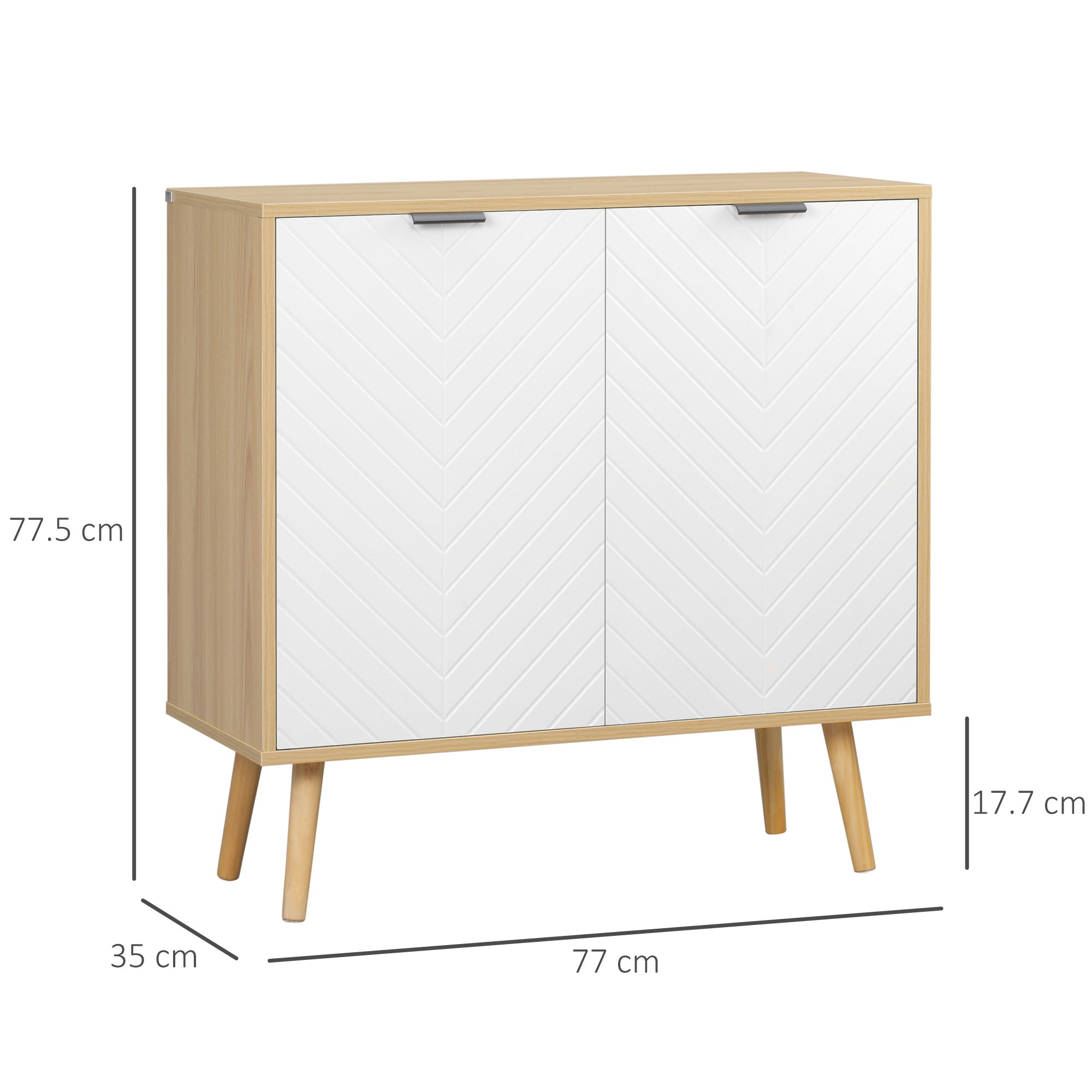 EasyComfort opbergkast met verstelbare plank 77x35x77.5 cm