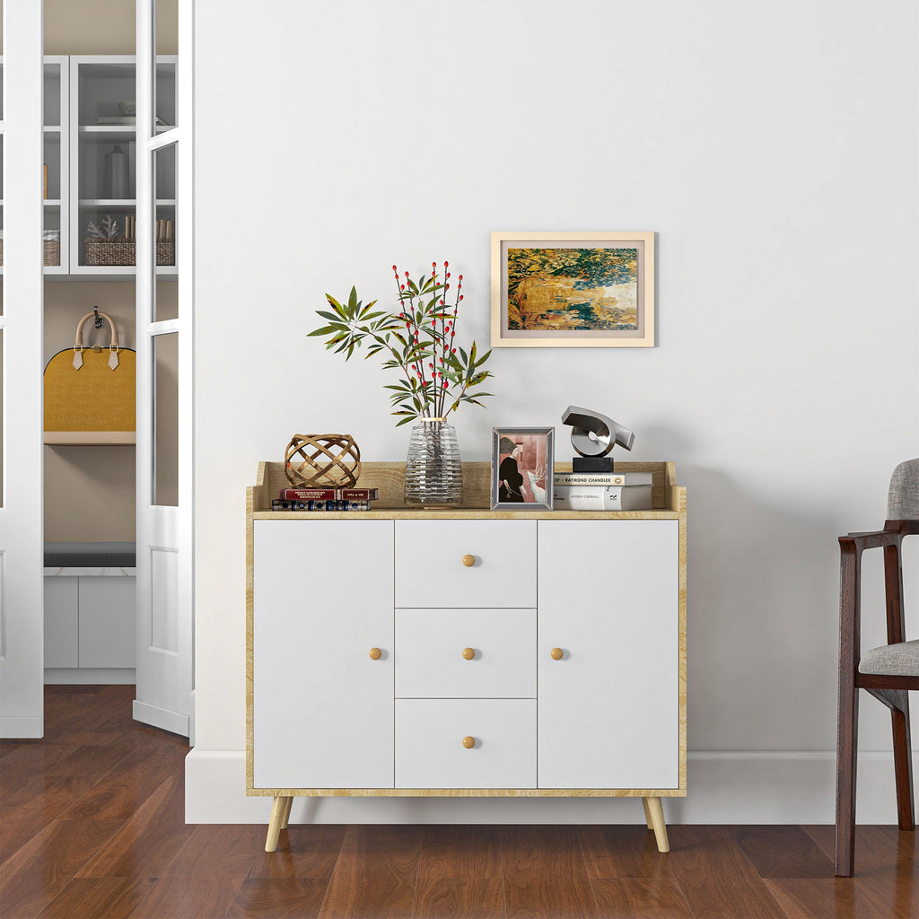 EasyComfort modern dressoir 90x32x80 cm - 3 lades, 2 deuren