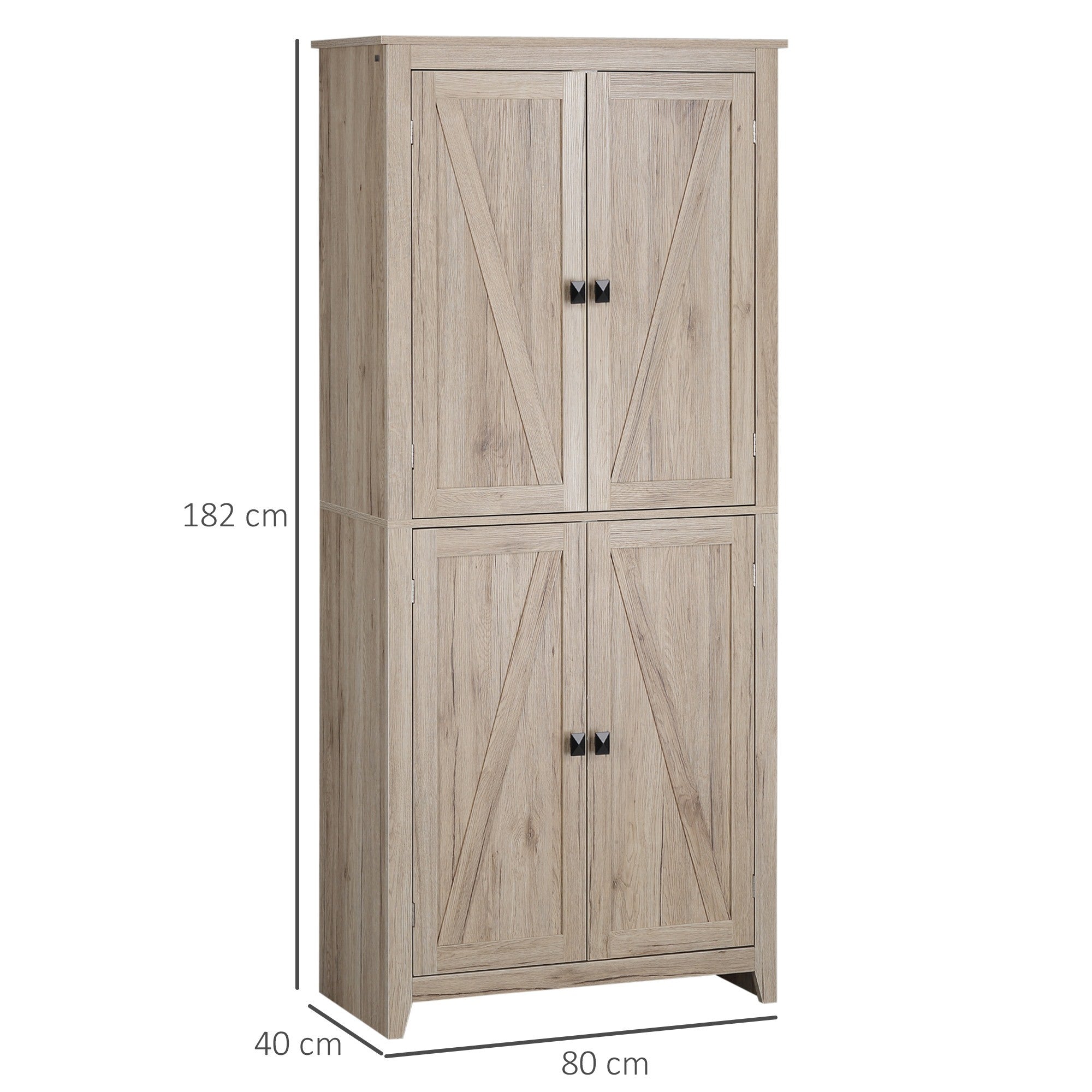 EasyComfort keukenkast 4 deuren 80x40x182 cm