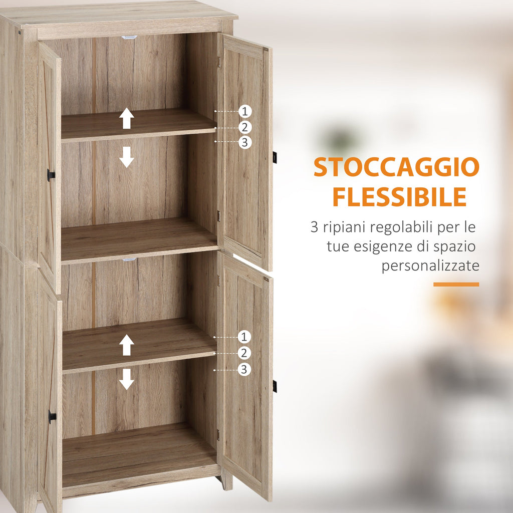 EasyComfort keukenkast 4 deuren 80x40x182 cm