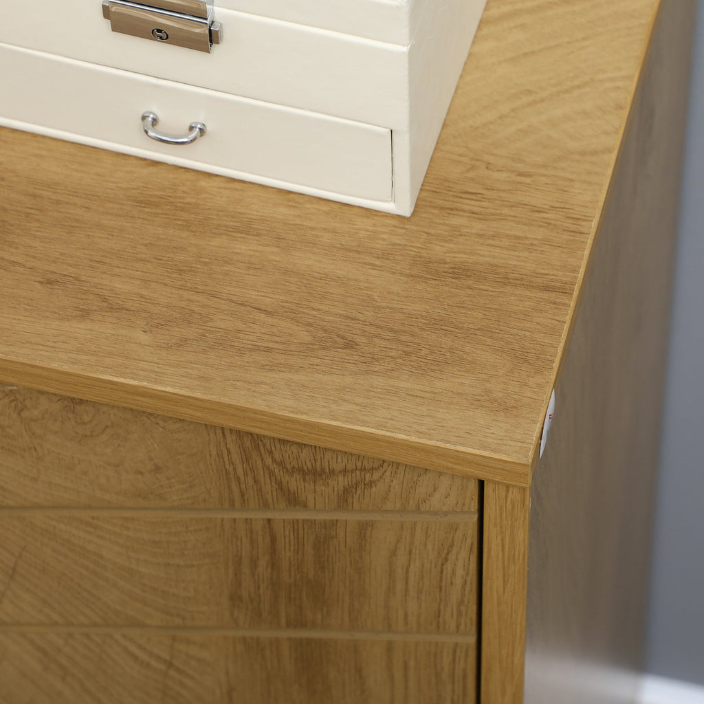 EasyComfort vintage kast met 2 leLPGanken 60x30x76 cm