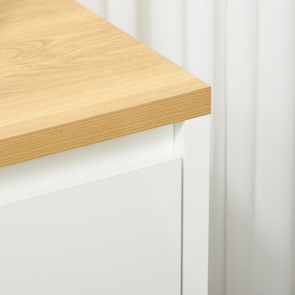 EasyComfort Mobile Multiuso multifunctionele kast 120x37x75 cm wit/naturel