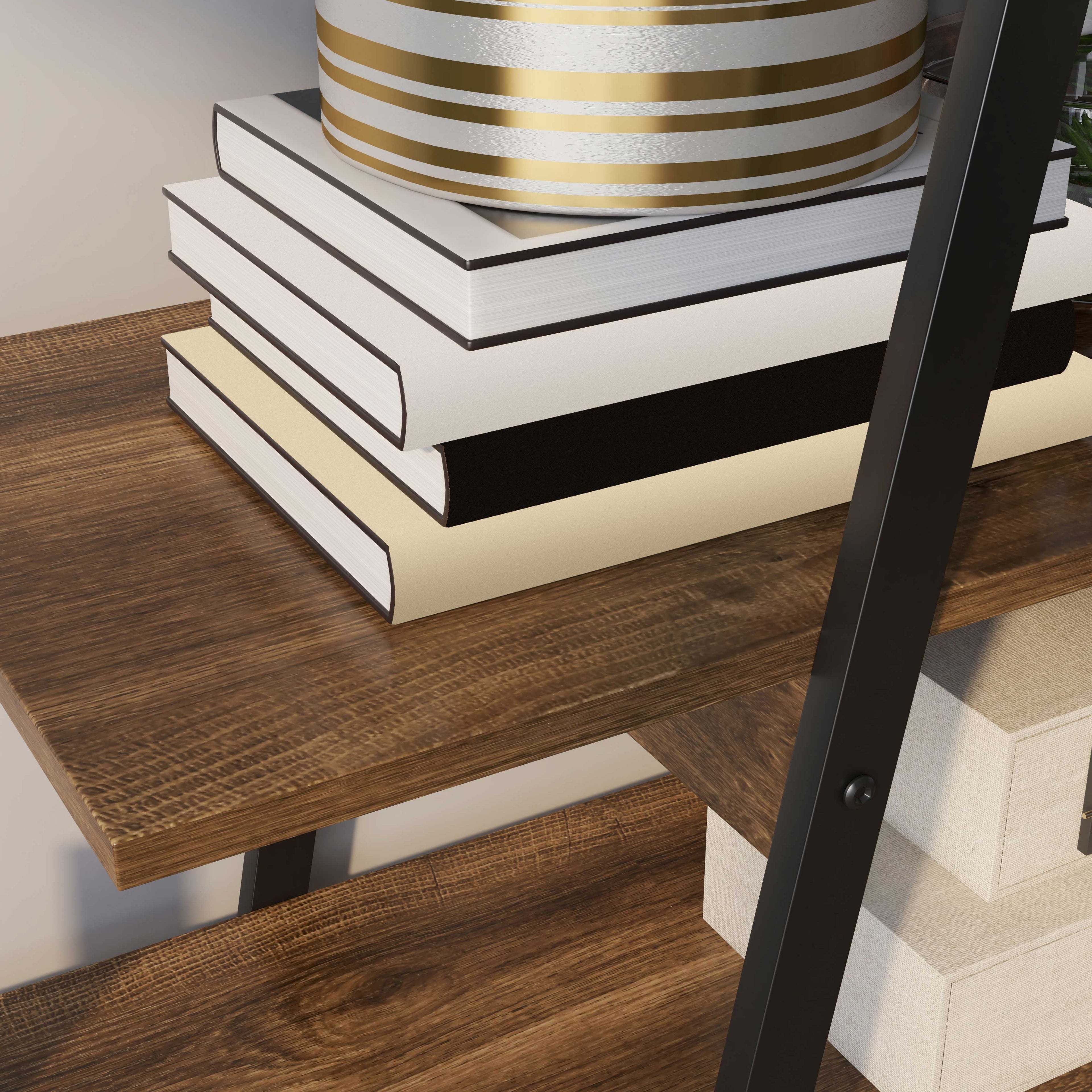 EasyComfort boekenkast 4 niveaus A-vormig stalen frame