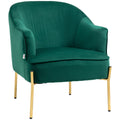 EasyComfort fauteuil fluweel groen